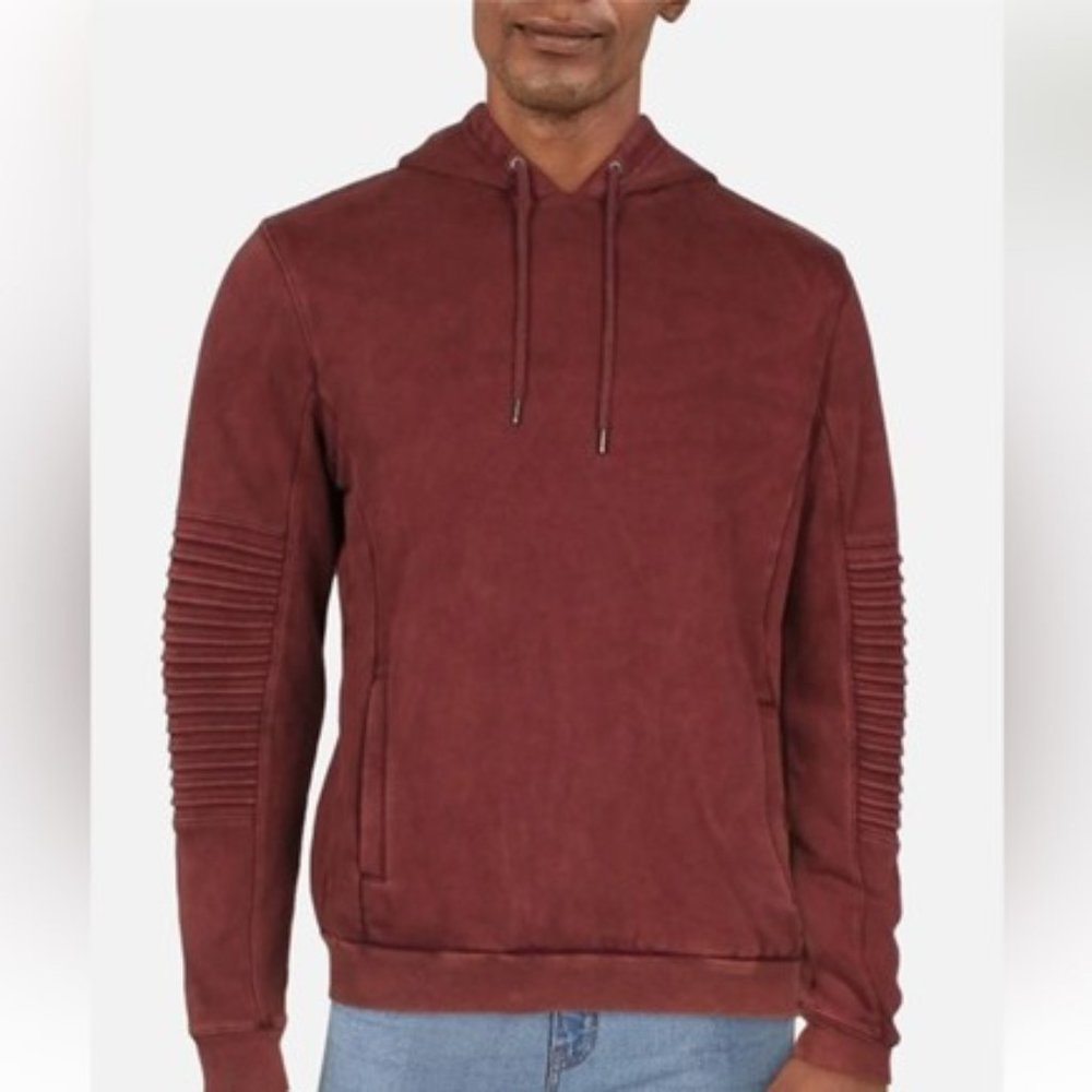 INC International Concepts Mens Fleece Moto Hoodie XXL NWT